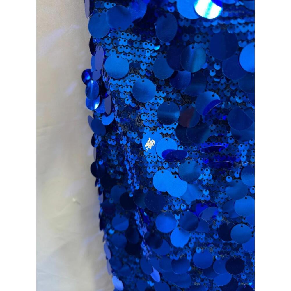 Dress The Population Suri Dress Blue Size XS Fading Sequins - Picture 9 of 9
